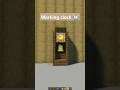 simple working clock tutorial in Minecraft 🕰️ #minecraft #minecraftbuilds