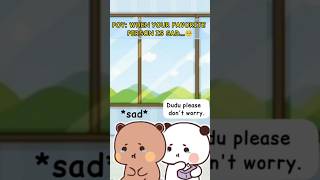 Dudu is sad 🥺#youtube #trending #shorts #love #bubududu #couple #cartoon #valentinesday #baby