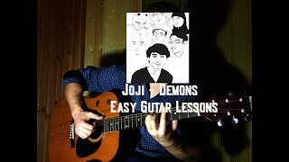 Joji - Demons | Easy guitar Lessons (4 chord)(cavetown plays on them)