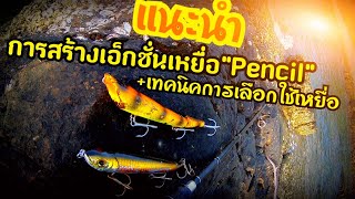 แนะนำ วิธีการสร้างเอคชั่นเหยื่อ Pencil ตระกูลเหยื่อผิวน้ำ+เทคนิคการเลือกใช้เหยื่อ   #เหยื่อตีปลาสาก