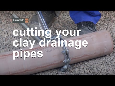 How to cut clay drainage pipes? How to cut clay drainage pipes?