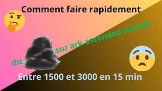 Comment faire du ciment en grosse quantité sur Ark Ascended islande