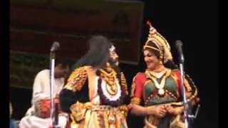 Yakshagana | Chittani Hegde as Bhasmasura \u0026 Mantapa Upadhya as Mohini