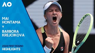 Mai Hontama v Barbora Krejcikova Highlights | Australian Open 2024 First Round