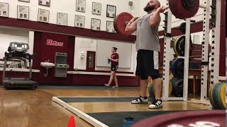 134kg Power Clean \u0026 Power Jerk