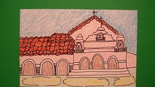 Let's Draw Mission San Antonio de Padua!