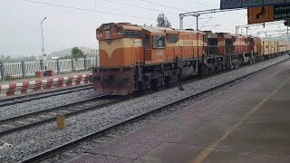 02684 Lucknow yesvantpur express skipping penukonda railway station with high speed