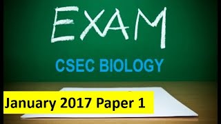 CSEC Biology January 2017 Paper 1