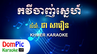 កវីចាញ់ស្នេហ៍ ជា សាវឿន ភ្លេងសុទ្ធ - Kak Vey Chanh Sne Chea Savoeun - DomPic Karaoke