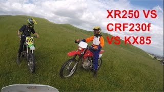 CRF230 VS KX85 VS XR250