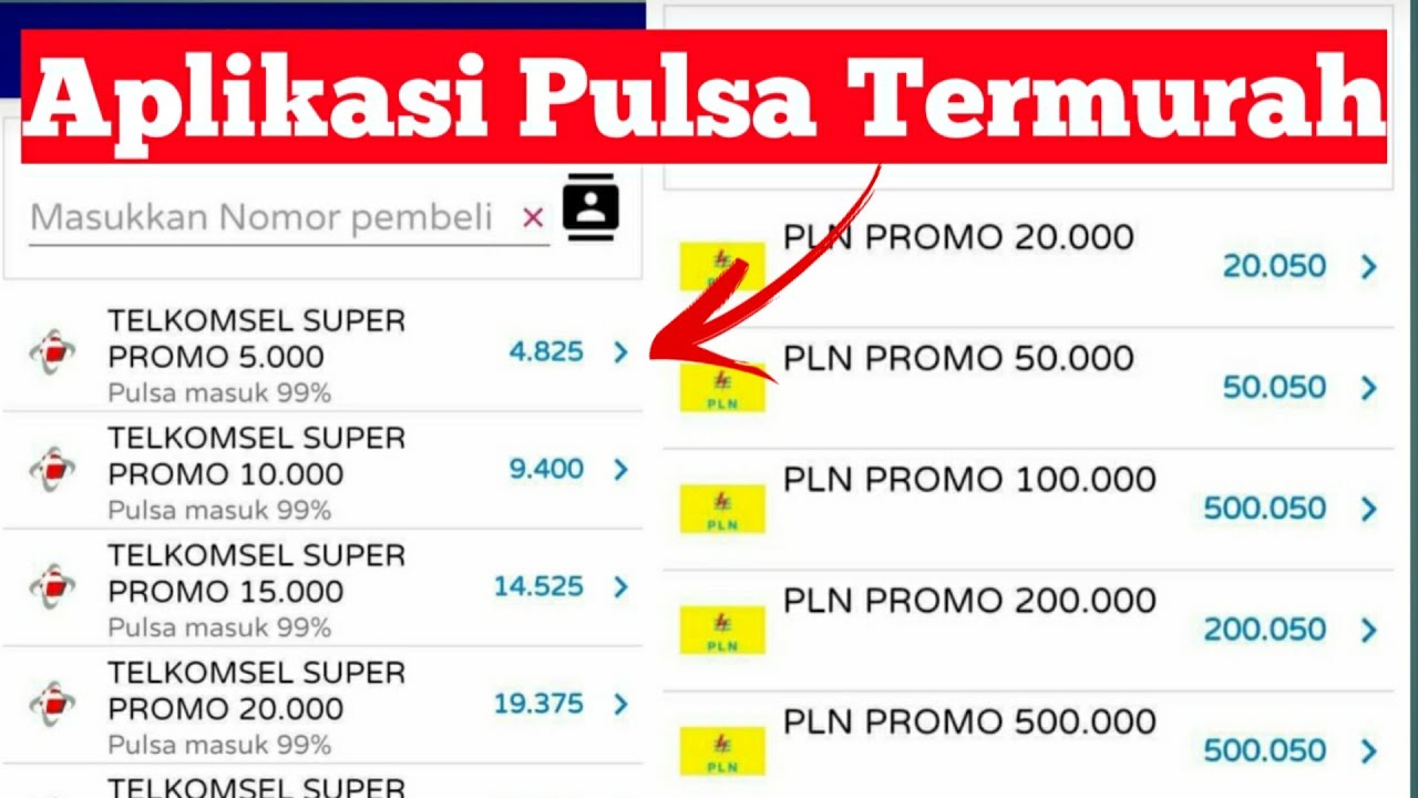 Aplikasi Jual Pulsa Dan Token Listrik Termurah !!! - YouTube