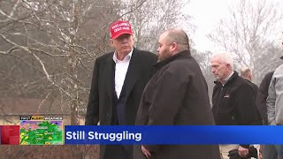 Former President Trump visits East Palestine, Ohio in wake of train wreck , fire
