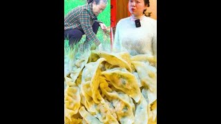 婆婆今天包了我最爱吃的猪肉大葱饺子 #乡村守护人 #婆媳日常#shorts