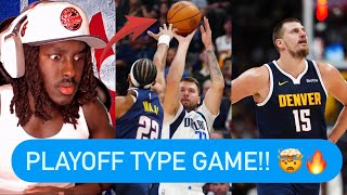 Reacting To Mavs Vs Nuggets Highlights (HEATED GAME!!)