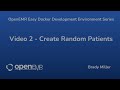 openemr easy docker development create random patients video 2