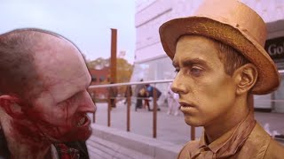 Living Statue Man Stuck In Zombie Outbreak