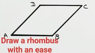 Draw a rhombus with an ease
