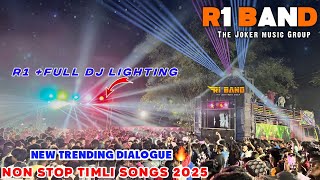 R1 band At Nana bandharpada 29-12-24 | R1 + lighting🔥 Non Stop Timli songs + Shiv bend trending ton👌