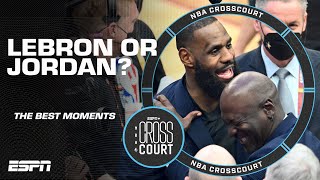 LeBron vs. Jordan: Who had the best moments? | NBA Crosscourt