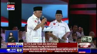 Debat Capres 2014: Sesi Tanya Jawab dan Pernyataan Penutup