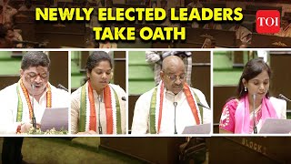 Telangana politics: BJP MLAs boycott oath taking before Pro-tem speaker Akbaruddin Owaisi