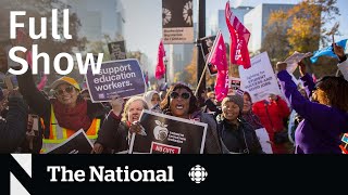 CBC News: The National | Ontario education strike, Twitter upheaval, Health-care privatization