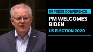 PM Scott Morrison congratulates Joe Biden and Kamala Harris on US election win | ABC News