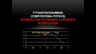 Python18-Numerical methods-Lagrange's interpolation