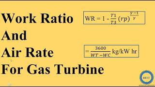 Work Ratio And Air Rate For Gas Turbine