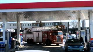 S.I.M. FIRE TRUCKS GAS UP / WASHED / RESPOND - STATION 63