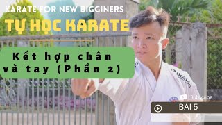 Learn martial arts at home | Self-taught karate | Combined attack and attack move - Lesson 5