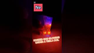 Making NEON gas GLOW with a TESLA COIL | Weekly Elements #experiment#chemicalelements #neon#glowing