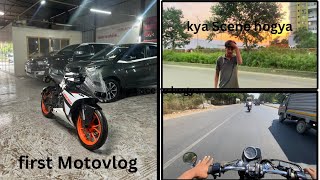 First moto vlog Pune #pune #ktm #rs350