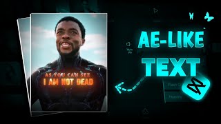 Ae Like Text | Capcut Tutorial | Sensei Editor
