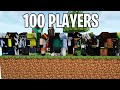100 Players Simulate Skyblock in Minecraft Hardcore