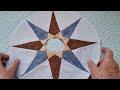 sailor s compass quilt advanced hand patchwork step by step for beginners lesson 1