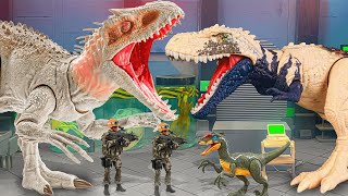 EVIL Bistahieversor vs MAGICAL Giant Indominus: Epic Dinosaur Battle! 🦖Jurassic World Action Figures