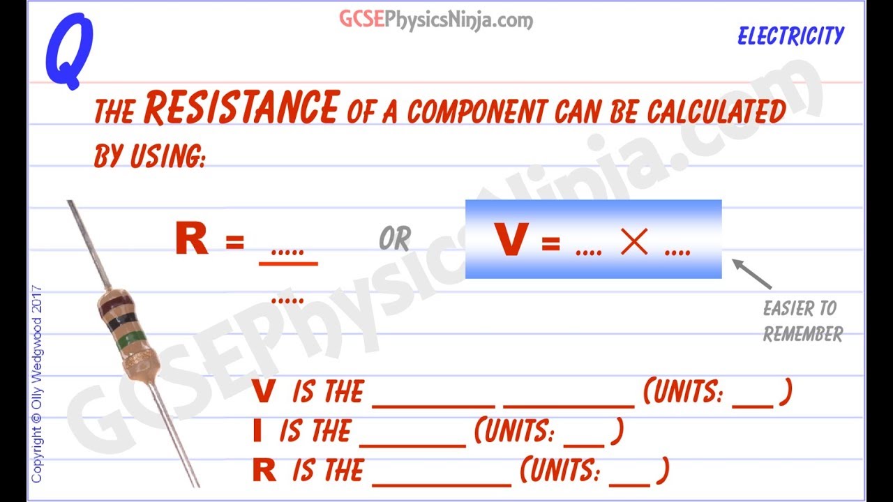 Electrical Resistance Explained - Calculation Formula - GCSE Physics ...