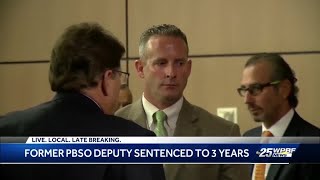 Former PBSO deputy sentenced to 3 years