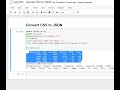 Day 102 : Convert CSV to JSON