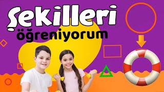 Şekilleri Tanıyalım | Geometrik Şekiller | Geometri Öğreniyorum | Nesneleri ve Hayvanları Tanıyalım