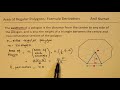 Derivation of Formula for Area of Regular Polygons with Side and apothem