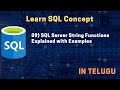 09) SQL Server String Functions Explained with Examples