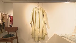 伝統の織物と特産野菜がコラボ　「まんば」で染めた保多織の洋服受注会　高松市