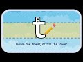 't' letter formation