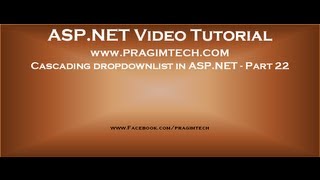 Cascading dropdown asp.net   Part 22