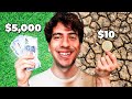 SOBREVIVÍ UN DÍA CON $10 VS UN DÍA CON $5000