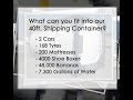 What Can You Fit into Our 40 ft Shipping Container? - Pelican Containers