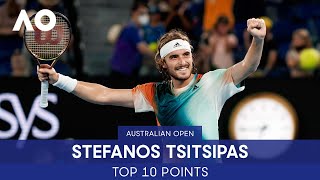 Stefanos Tsitsipas' Top 10 Points | Australian Open