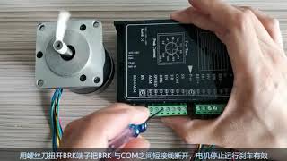 BLDC Motor Driver BRK and ENA start and stop mode switch